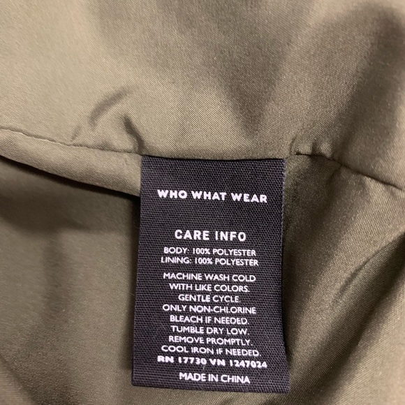 Who What Wear Olive Green bomber jacket - Picture 7 of 7